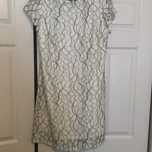 NWT black & white lace dress , large lace dress